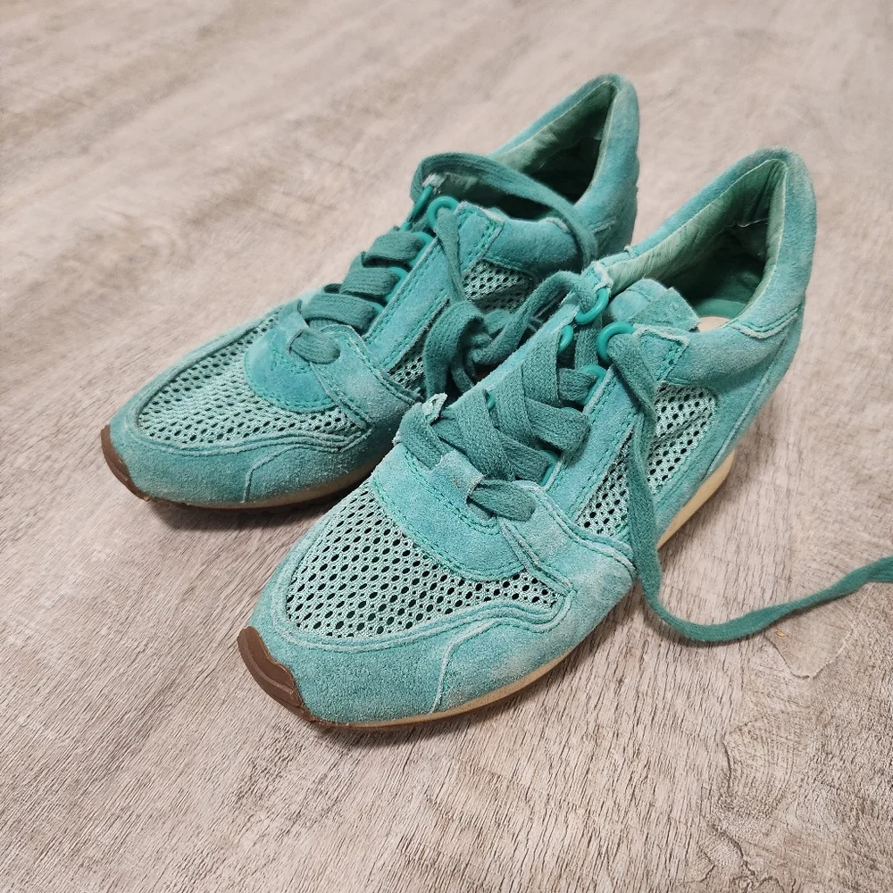 ASH Vintage Teal Platform Sneakers Size 37